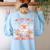 You Cant Scare Me I Teach Kindergarten Teacher Halloween Women's Sweatshirt Back Print Light Blue You Cant Scare Me I Teach Kindergarten Teacher Halloween Women's Sweatshirt Back Print Light Blue