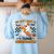 You Can't Scare Me I Teach Kindergarten Teacher Halloween Women's Sweatshirt Back Print Light Blue You Can't Scare Me I Teach Kindergarten Teacher Halloween Women's Sweatshirt Back Print Light Blue