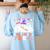 You Can't Scare Me I Teach Pre-k Halloween Teacher Women's Sweatshirt Back Print Light Blue You Can't Scare Me I Teach Pre-k Halloween Teacher Women's Sweatshirt Back Print Light Blue