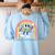 Career In Modeling AAC Teacher SLP SPED Communication Autism Women's Sweatshirt Back Print Light Blue Career In Modeling AAC Teacher SLP SPED Communication Autism Women's Sweatshirt Back Print Light Blue