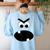Carrot Teacher Matching Halloween Costume Women's Sweatshirt Back Print Light Blue Carrot Teacher Matching Halloween Costume Women's Sweatshirt Back Print Light Blue