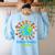 Celebrate Diversity Everyday Teachers & School Student Women's Sweatshirt Back Print Light Blue Celebrate Diversity Everyday Teachers & School Student Women's Sweatshirt Back Print Light Blue