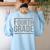 Checkered Fourth Grade Teacher Team Crew Back To School Women's Sweatshirt Back Print Light Blue Checkered Fourth Grade Teacher Team Crew Back To School Women's Sweatshirt Back Print Light Blue