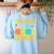 Chemistry Teacher Element Science Student Chemist Women's Sweatshirt Back Print Light Blue Chemistry Teacher Element Science Student Chemist Women's Sweatshirt Back Print Light Blue