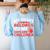 Childcare My Heart Belongs To Children Daycare Teacher Men Women Women's Sweatshirt Back Print Light Blue