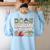 Childcare Is My Jam Child Care Teacher School Psychologist Women's Sweatshirt Back Print Light Blue Childcare Is My Jam Child Care Teacher School Psychologist Women's Sweatshirt Back Print Light Blue