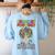 Childcare Provider Job Daycare Provider Daycare Teacher Women's Sweatshirt Back Print Light Blue Childcare Provider Job Daycare Provider Daycare Teacher Women's Sweatshirt Back Print Light Blue