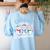 Chillin With My Snowmie Women Christmas Snowman Teacher Snow Women's Sweatshirt Back Print Light Blue Chillin With My Snowmie Women Christmas Snowman Teacher Snow Women's Sweatshirt Back Print Light Blue