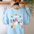 Chillin With My Sped Snowmies Teacher Student Christmas Women's Sweatshirt Back Print Light Blue Chillin With My Sped Snowmies Teacher Student Christmas Women's Sweatshirt Back Print Light Blue