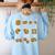 Chocolate Cookie Quick Math Fraction Math Teachers For Men Women Girls Kids Women's Sweatshirt Back Print Light Blue