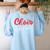 Choir Chorister Choir Teacher Choir Director Women's Sweatshirt Back Print Light Blue