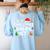Is It Christmas Break Yet Xmas Holiday Teacher Women Women's Sweatshirt Back Print Light Blue Is It Christmas Break Yet Xmas Holiday Teacher Women Women's Sweatshirt Back Print Light Blue