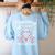 Christmas Candy Cane Work Of Heart Fourth 4th Grade Teacher Women's Sweatshirt Back Print Light Blue Christmas Candy Cane Work Of Heart Fourth 4th Grade Teacher Women's Sweatshirt Back Print Light Blue