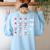 Christmas Math Quiz Teacher Equation Math Teacher Women's Sweatshirt Back Print Light Blue Christmas Math Quiz Teacher Equation Math Teacher Women's Sweatshirt Back Print Light Blue