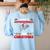 Christmas Math Teacher Hippopotenuse Math Lovers Xmas Women's Sweatshirt Back Print Light Blue Christmas Math Teacher Hippopotenuse Math Lovers Xmas Women's Sweatshirt Back Print Light Blue