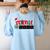 Christmas Science Teacher Santa Educator Chemical Elements Women's Sweatshirt Back Print Light Blue Christmas Science Teacher Santa Educator Chemical Elements Women's Sweatshirt Back Print Light Blue