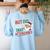 Christmas Teacher Surprise Did You Take Attendance Women's Sweatshirt Back Print Light Blue Christmas Teacher Surprise Did You Take Attendance Women's Sweatshirt Back Print Light Blue