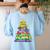Christmas Tree Made Of Crayons School Teacher Life Student Women's Sweatshirt Back Print Light Blue Christmas Tree Made Of Crayons School Teacher Life Student Women's Sweatshirt Back Print Light Blue