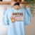 Coffee Gives Me Para Powers Parapro Teacher Squad Women's Sweatshirt Back Print Light Blue