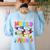 Color The World With Kindness Crayon Positivity Teacher Women's Sweatshirt Back Print Light Blue Color The World With Kindness Crayon Positivity Teacher Women's Sweatshirt Back Print Light Blue
