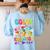 Color The World With Kindness Teachers Back To School Women's Sweatshirt Back Print Light Blue Color The World With Kindness Teachers Back To School Women's Sweatshirt Back Print Light Blue