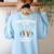 Complementary Colors Art Teacher Pun Shirt Women's Sweatshirt Back Print Light Blue Complementary Colors Art Teacher Pun Shirt Women's Sweatshirt Back Print Light Blue