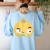 The Cool Bean Good Egg Teacher Halloween Costume Food Group Women's Sweatshirt Back Print Light Blue The Cool Bean Good Egg Teacher Halloween Costume Food Group Women's Sweatshirt Back Print Light Blue