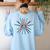 Cool Brush Heart Shape Art Teacher Paint For Artist Painter Women's Sweatshirt Back Print Light Blue Cool Brush Heart Shape Art Teacher Paint For Artist Painter Women's Sweatshirt Back Print Light Blue