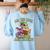 All The Cool Dragons Are Reading Dragon Teacher Women's Sweatshirt Back Print Light Blue All The Cool Dragons Are Reading Dragon Teacher Women's Sweatshirt Back Print Light Blue