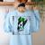 Cool Saint Patrick's Boston Terrier T Shirt For Dogs Lovers Women's Sweatshirt Back Print Light Blue
