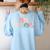 Cool Sign Language ASL Teacher Deaf People ASL Interpreter Women's Sweatshirt Back Print Light Blue Cool Sign Language ASL Teacher Deaf People ASL Interpreter Women's Sweatshirt Back Print Light Blue