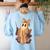 Coquette Music Note Patchwork Ghost Music Teacher Halloween Women's Sweatshirt Back Print Light Blue Coquette Music Note Patchwork Ghost Music Teacher Halloween Women's Sweatshirt Back Print Light Blue