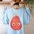 Couch Potatoes Teacher Good Eggs Teacher Halloween Costume Women's Sweatshirt Back Print Light Blue Couch Potatoes Teacher Good Eggs Teacher Halloween Costume Women's Sweatshirt Back Print Light Blue