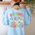 Get Your Cray-On Preschool Teacher Kindergarten Teacher Women's Sweatshirt Back Print Light Blue Get Your Cray-On Preschool Teacher Kindergarten Teacher Women's Sweatshirt Back Print Light Blue