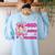Created By God Called To Teacher Jesus Christian Teacher Women's Sweatshirt Back Print Light Blue Created By God Called To Teacher Jesus Christian Teacher Women's Sweatshirt Back Print Light Blue