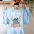 Creepin It Real With My 2nd Grade Monsters Halloween Teacher For Men Women Kids Women's Sweatshirt Back Print Light Blue Creepin It Real With My 2nd Grade Monsters Halloween Teacher For Men Women Kids Women's Sweatshirt Back Print Light Blue