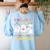Creepin It Real With Kindergarten Monsters Halloween Teacher Women's Sweatshirt Back Print Light Blue Creepin It Real With Kindergarten Monsters Halloween Teacher Women's Sweatshirt Back Print Light Blue