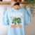 Creepin It Real Monster School Teacher Principal Halloween Women's Sweatshirt Back Print Light Blue Creepin It Real Monster School Teacher Principal Halloween Women's Sweatshirt Back Print Light Blue