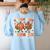 Crunching Numbers Just Like Leaves Pumpkin Fall Teacher Women's Sweatshirt Back Print Light Blue Crunching Numbers Just Like Leaves Pumpkin Fall Teacher Women's Sweatshirt Back Print Light Blue