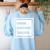 Cuban Language Teacher Women's Sweatshirt Back Print Light Blue