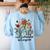 Cultivando Bilingues Dual Language Crew Bilingual Teacher Men Women Girls Kids Women's Sweatshirt Back Print Light Blue Cultivando Bilingues Dual Language Crew Bilingual Teacher Men Women Girls Kids Women's Sweatshirt Back Print Light Blue