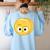 Cute Good Egg Teacher Halloween Costume Group The Big Cheese Women's Sweatshirt Back Print Light Blue Cute Good Egg Teacher Halloween Costume Group The Big Cheese Women's Sweatshirt Back Print Light Blue