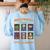 Cute Halloween Teacher Women's Sweatshirt Back Print Light Blue Cute Halloween Teacher Women's Sweatshirt Back Print Light Blue