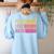 Cute Math Teacher Peace Love Math Women's Sweatshirt Back Print Light Blue Cute Math Teacher Peace Love Math Women's Sweatshirt Back Print Light Blue