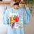 Cute Teach Love And Inspire Men Women Teacher Women's Sweatshirt Back Print Light Blue