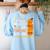 Cute Teacher Halloween For Women Men Teacher Pumpkin Women's Sweatshirt Back Print Light Blue Cute Teacher Halloween For Women Men Teacher Pumpkin Women's Sweatshirt Back Print Light Blue