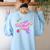 Cute Teacher's Aide Shirt 80's 90's Back To School For Men Women Women's Sweatshirt Back Print Light Blue Cute Teacher's Aide Shirt 80's 90's Back To School For Men Women Women's Sweatshirt Back Print Light Blue