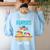 Daycare Provider Master Of Diapers Childcare Teacher Women's Sweatshirt Back Print Light Blue Daycare Provider Master Of Diapers Childcare Teacher Women's Sweatshirt Back Print Light Blue