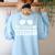 Daycare Provider Toddler Security Childcare Worker Teacher For Men Women Kids Women's Sweatshirt Back Print Light Blue
