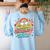 Daycare Teacher Daycare Provider Early Childhood Vibes Women's Sweatshirt Back Print Light Blue Daycare Teacher Daycare Provider Early Childhood Vibes Women's Sweatshirt Back Print Light Blue